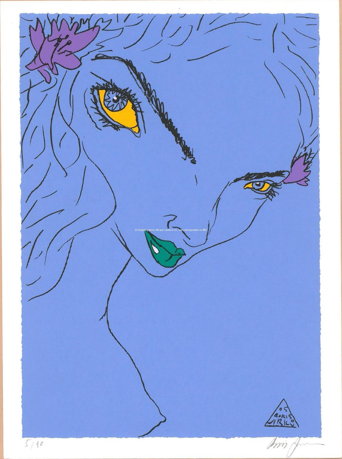 Boris Jirků - Dívka s květy ve vlasech