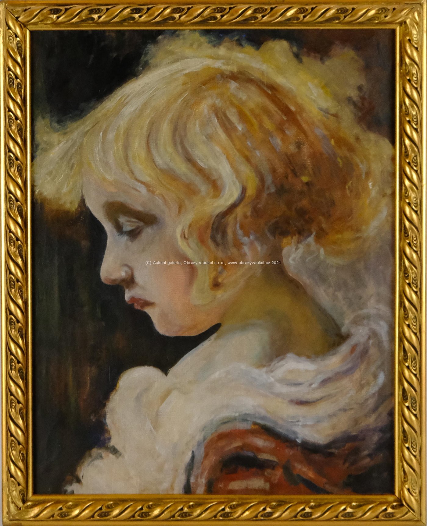 Josef  Loukota - Dívčí portrét 