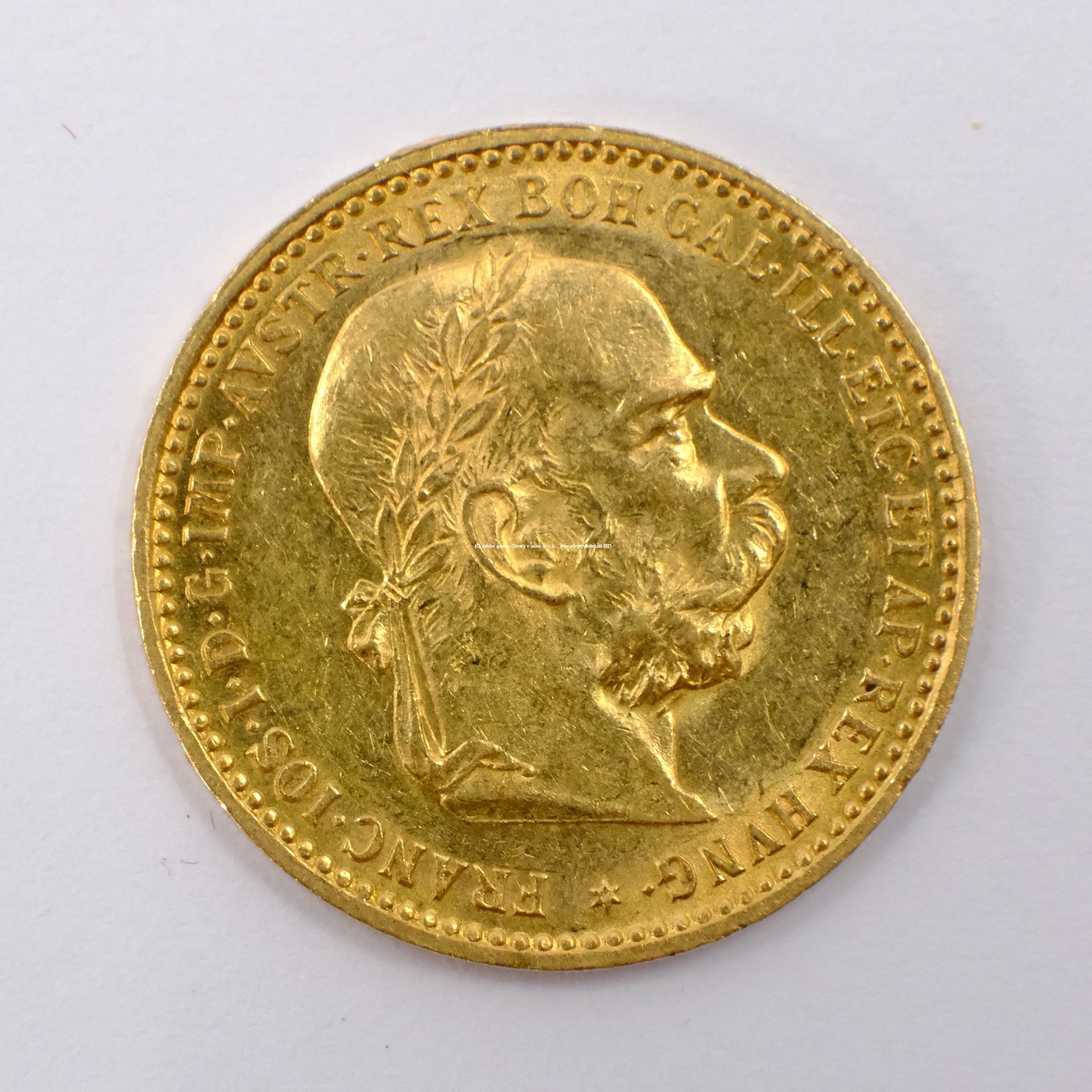 .. - Rakousko Uhersko zlatá 10 Koruna 1897 rakouská. Zlato 900/1000, hrubá hmotnost mince 3,387g