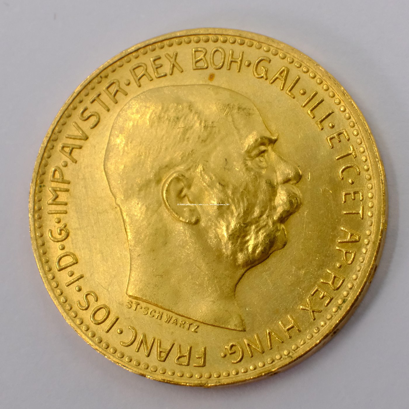 .. - Rakousko Uhersko zlatá 20 Koruna 1915 rakouská. Zlato 900/1000, hrubá hmotnost mince 6,78 g