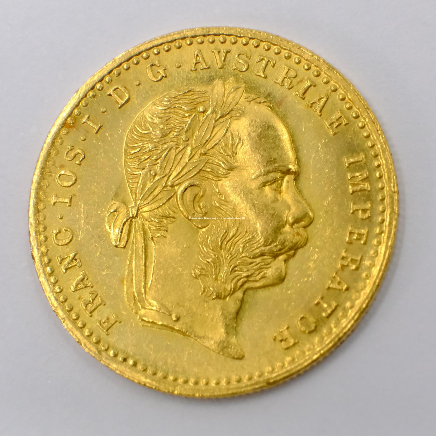 .. - Rakousko Uhersko zlatý 1 dukát 1881. Zlato 986/1000, hrubá hmotnost mince 3,491g