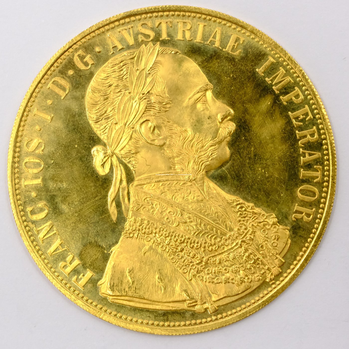.. - Rakousko Uhersko zlatý 4 dukát 1915 pokračující ražba. Zlato 986/1000, hrubá hmotnost mince 13,964g