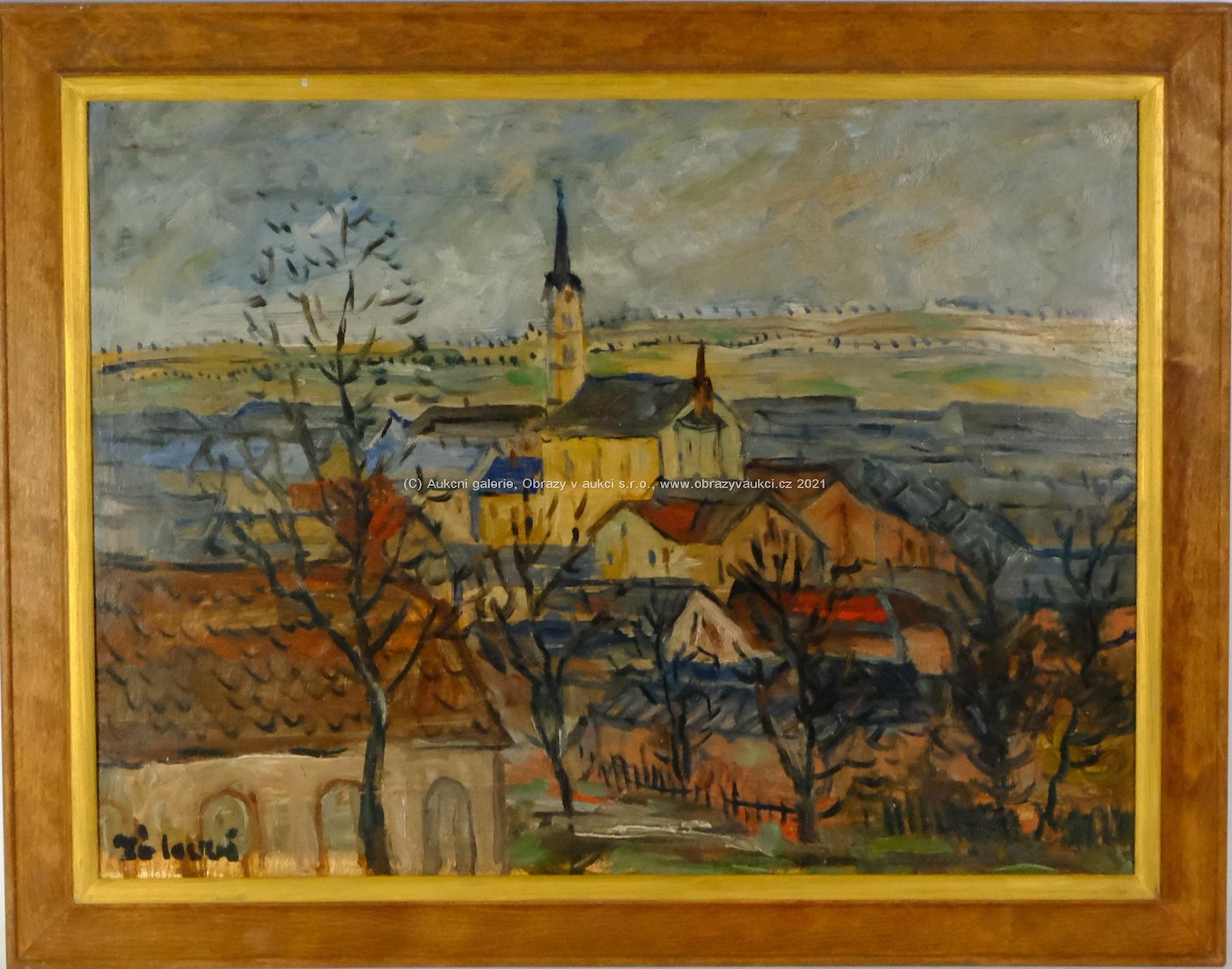 František Záleský - Pohled na město