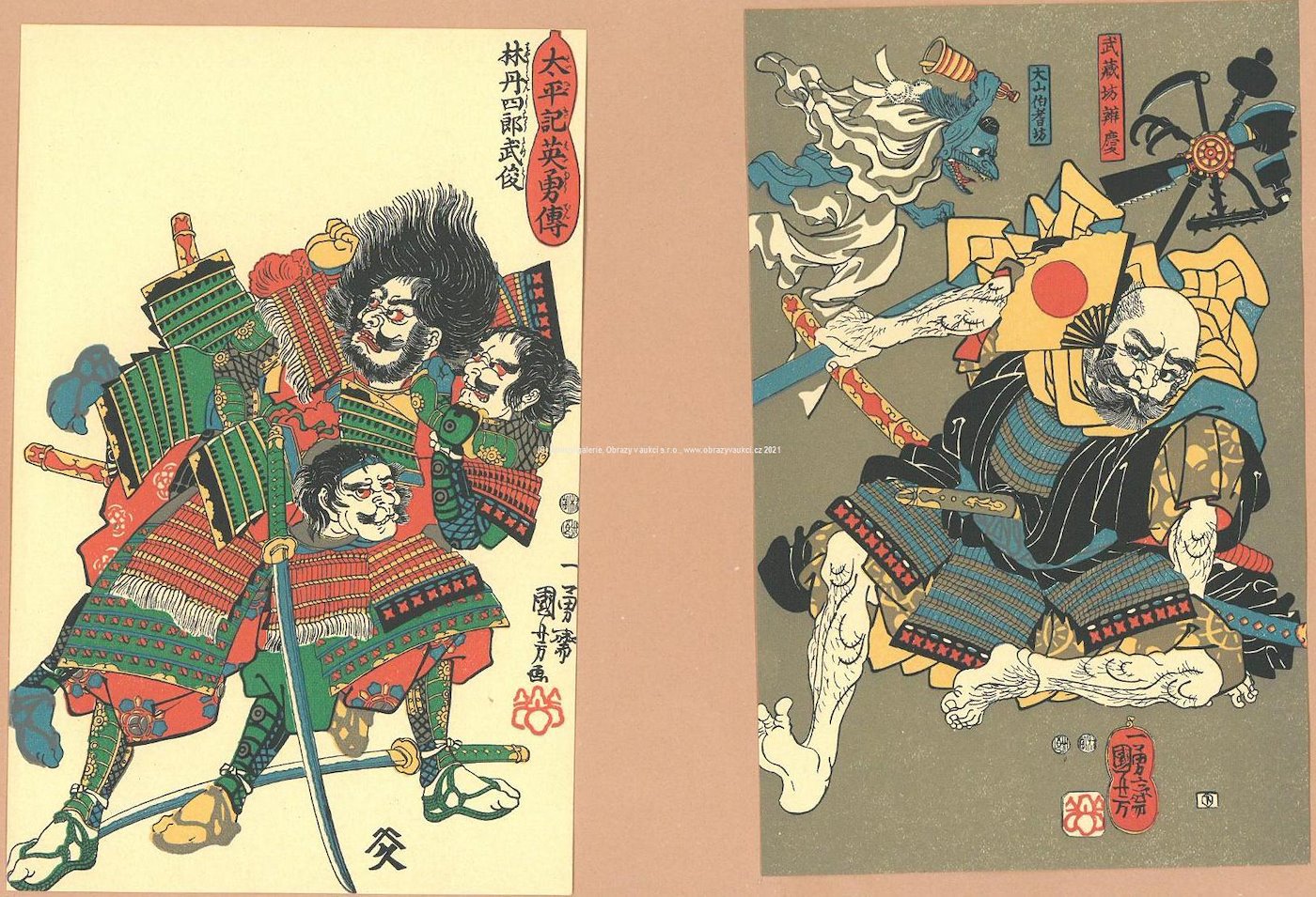 Čínský umělec - Samurajové a monstra