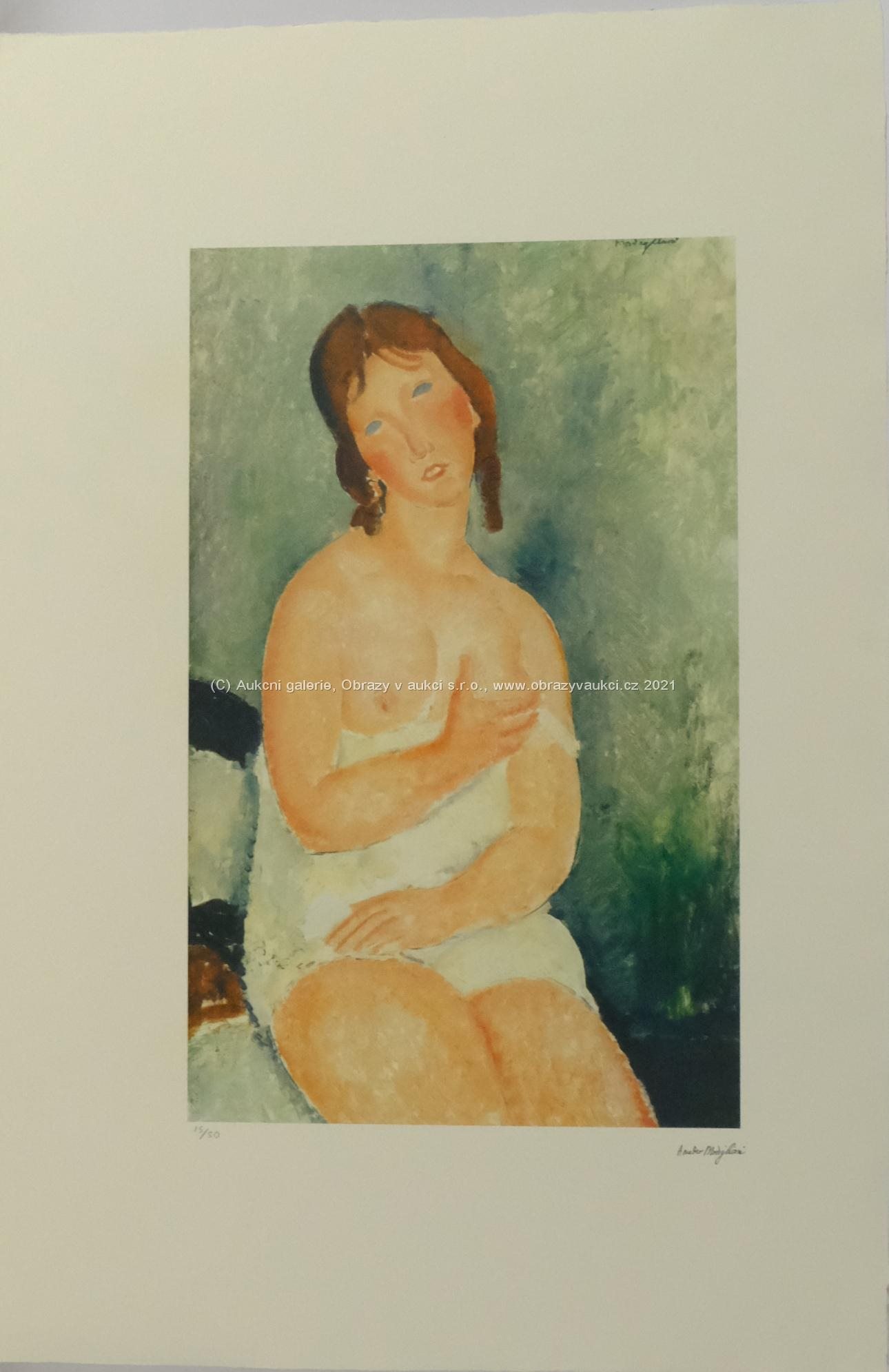 Amedeo Modigliani - Nesmělý akt