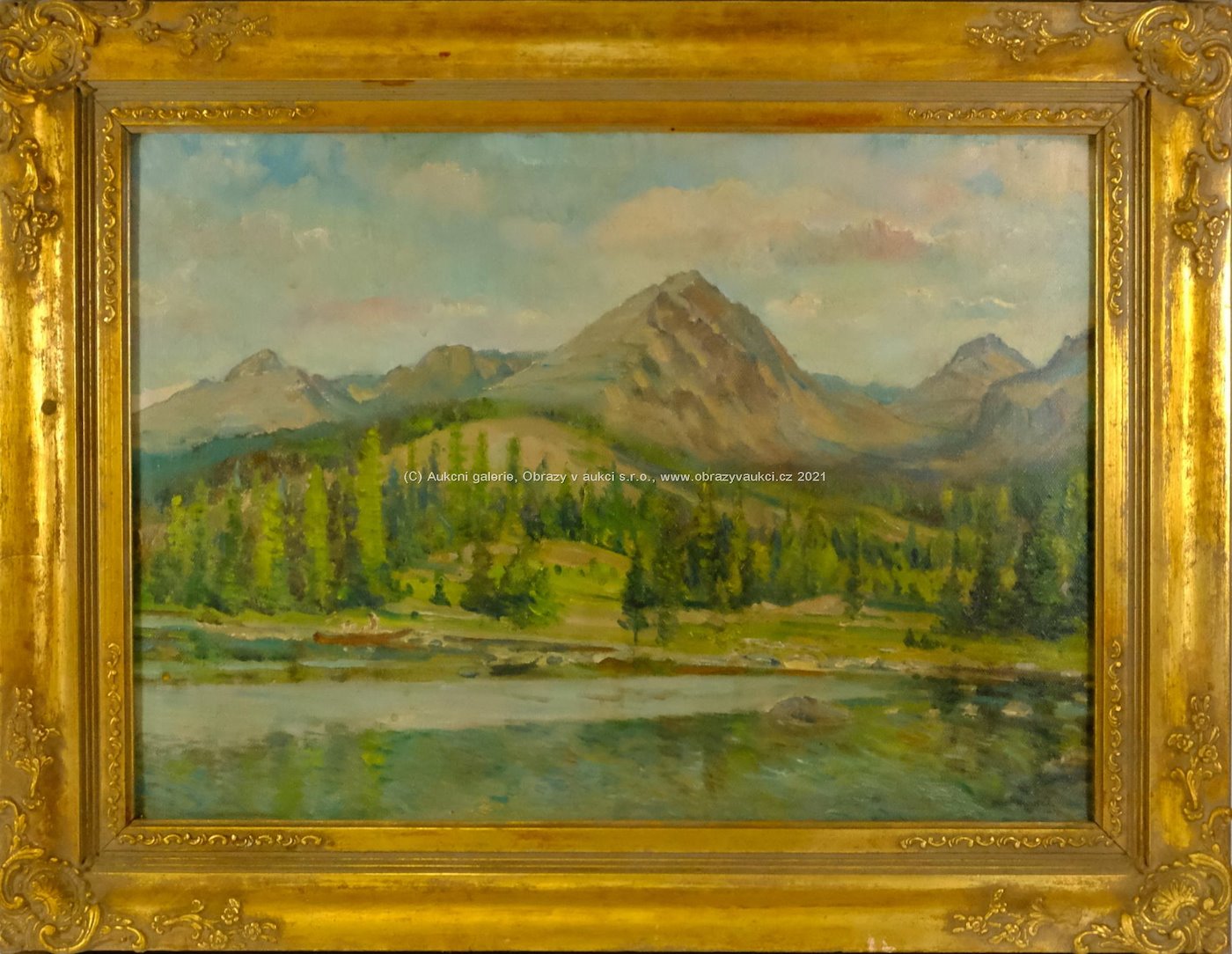 Josef Houdek - Jezero pod horami