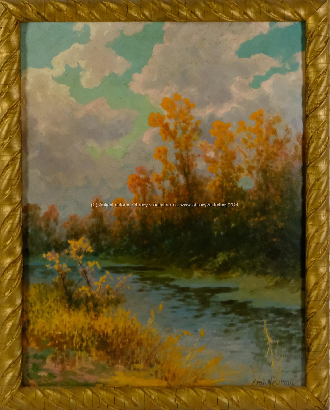 Emanuel Neumann - Podzim u řeky