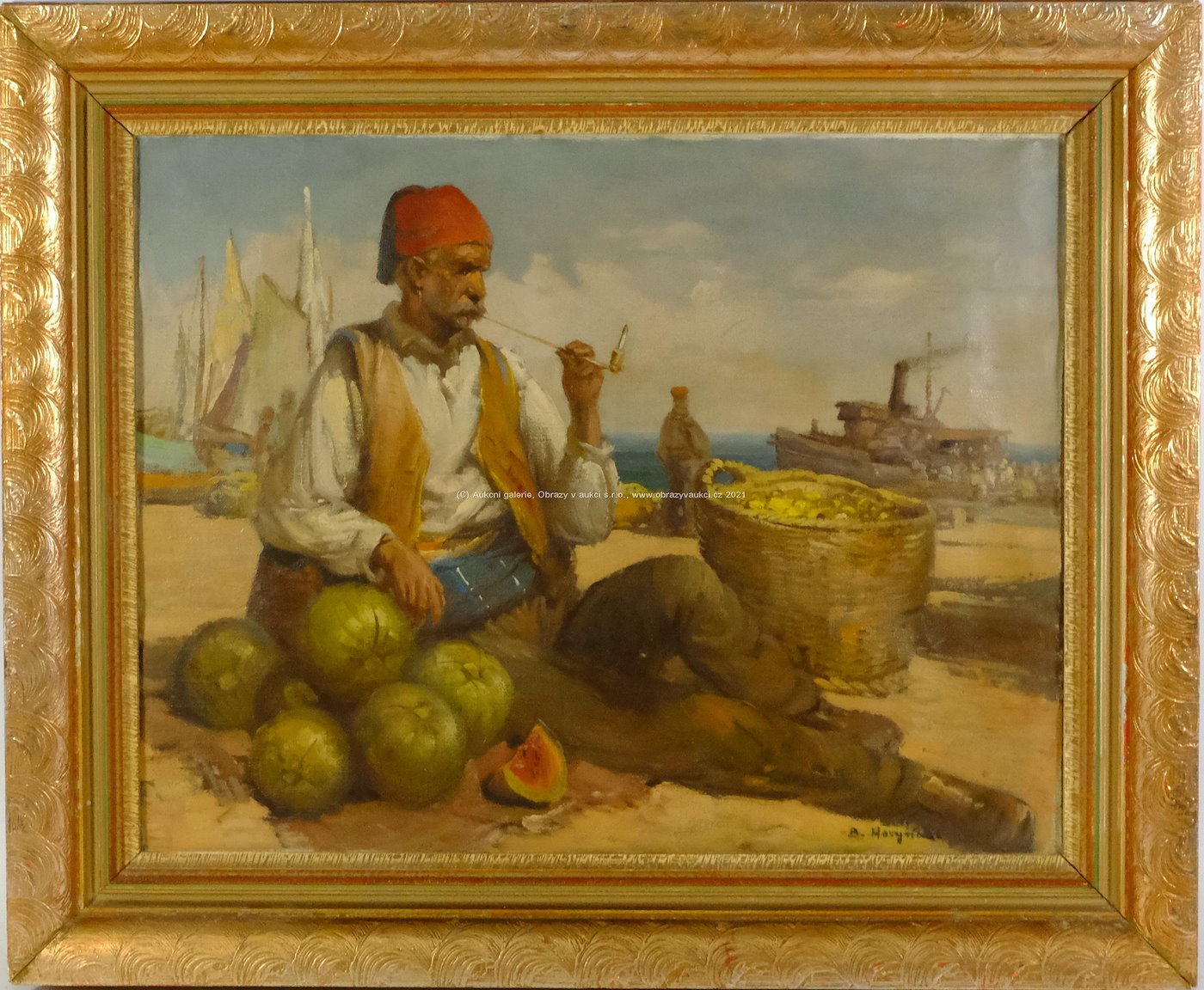 Bohumil Horyna (Gottlieb Berghauer) - Prodavač melounů