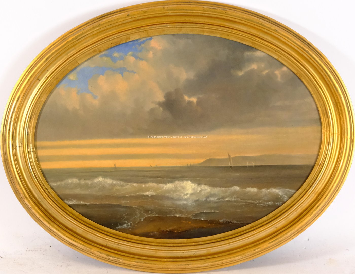 Nesignováno (středoevropský malíř druhé poloviny 19. století) - Loďky na moři