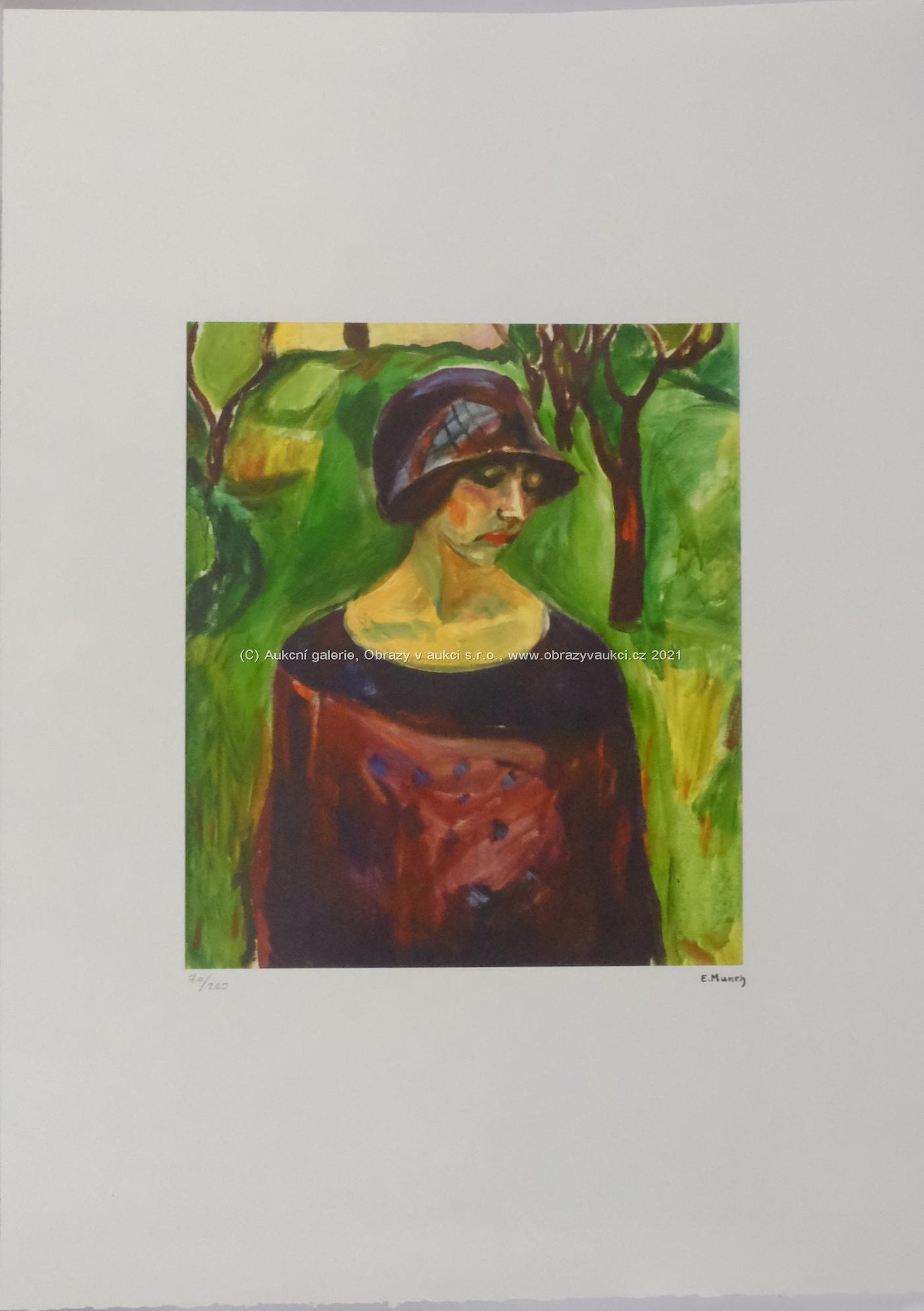Edvard Munch - Dáma v zahradě