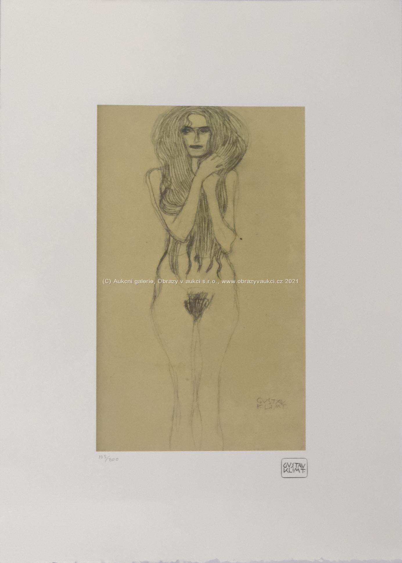 Gustav Klimt - Ženský akt