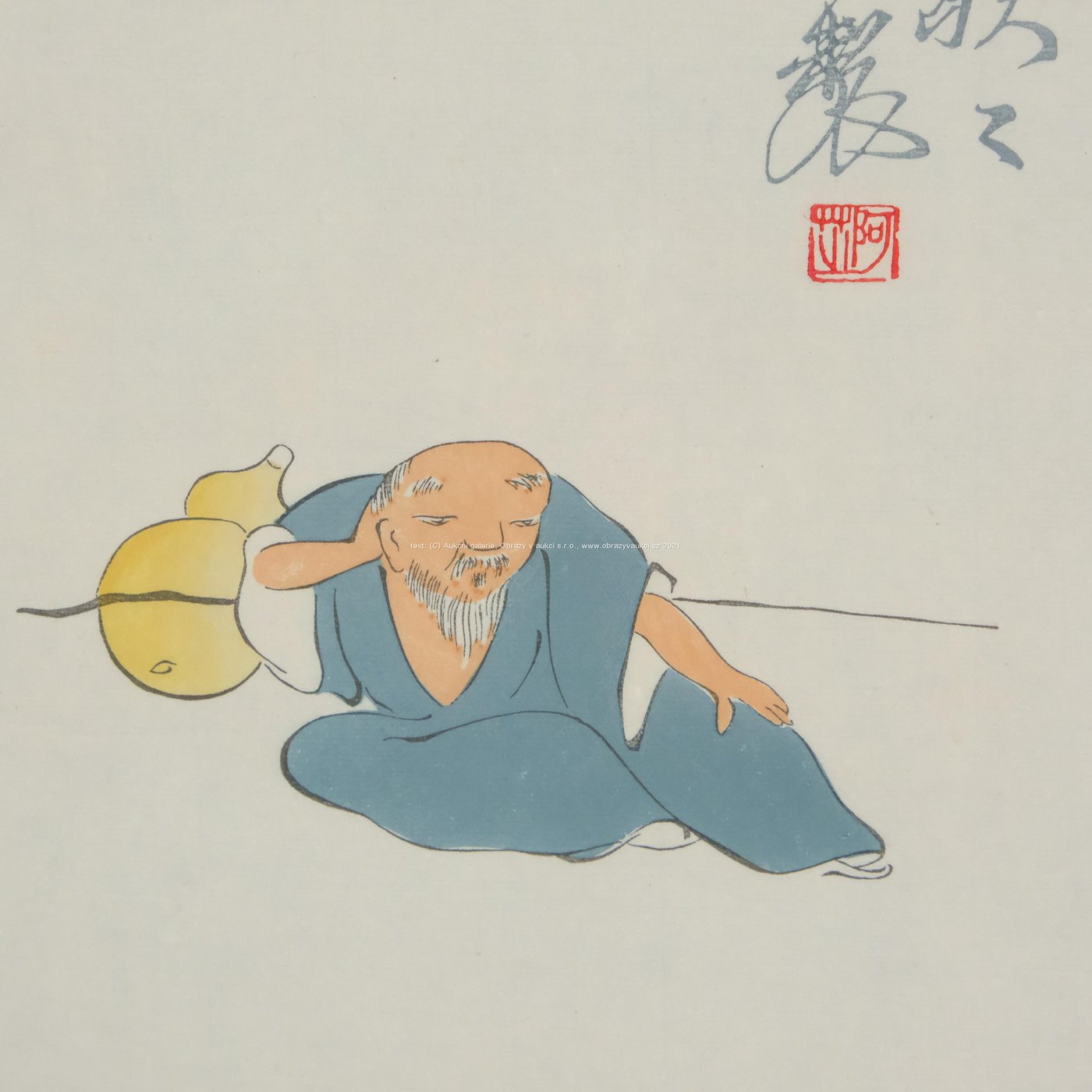 Bai-shi Qi (Čchi Paj-š´) - Mnich s dýní
