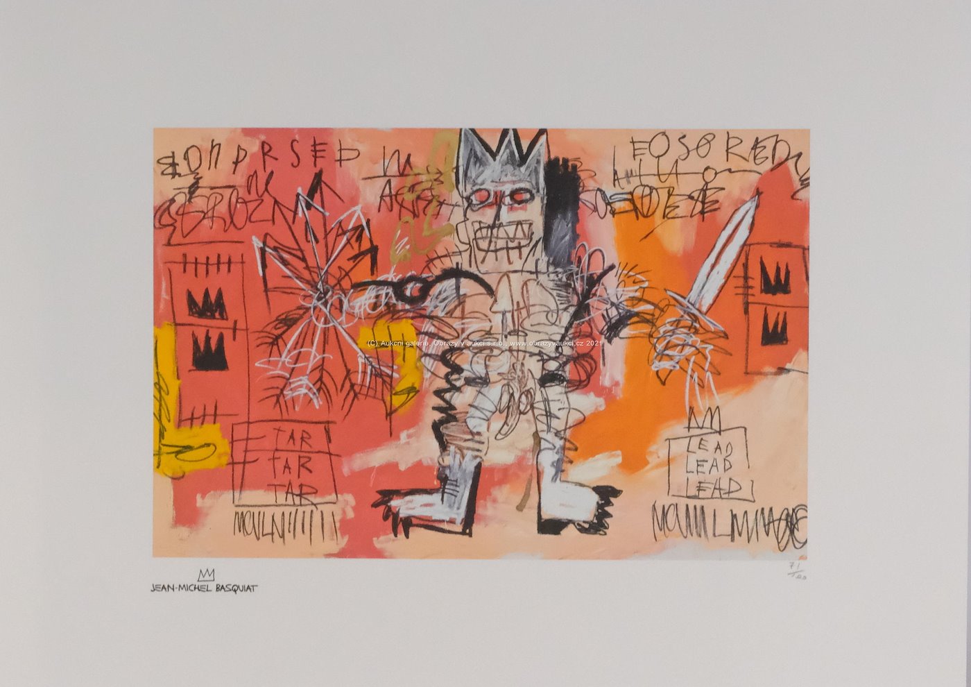 Jean-Michel Basquiat - Untitled (Tar Tar Tar, Lead Lead Lead)