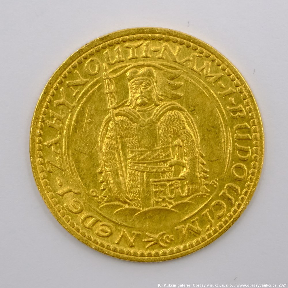 .. - Československá republika Svatováclavský dukát 1935 R. Zlato 986/1000, hrubá hmotnost mince 3,49g
