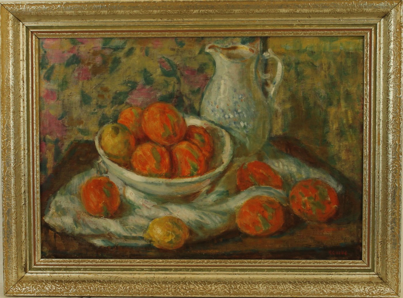 Ferdinand  Kamba - Zátiší s pomeranči a citróny