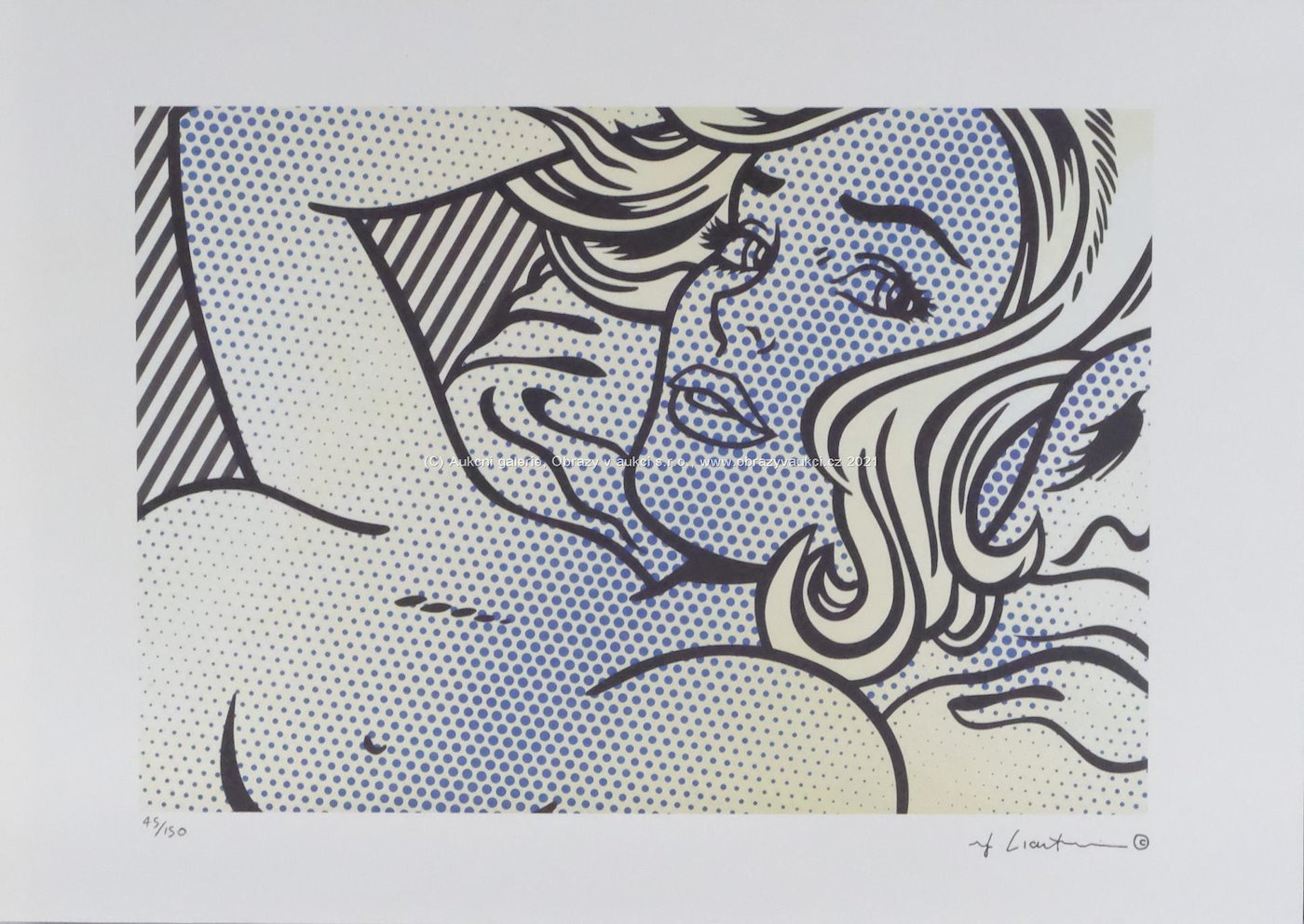 Roy Lichtenstein - Akt blondýnky