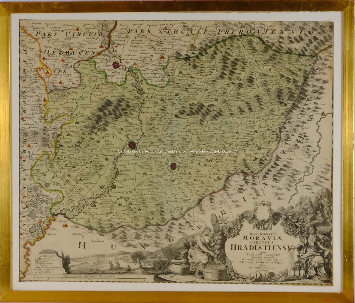 Johan B. Homann - Mapa - Circulus Hradistiensis