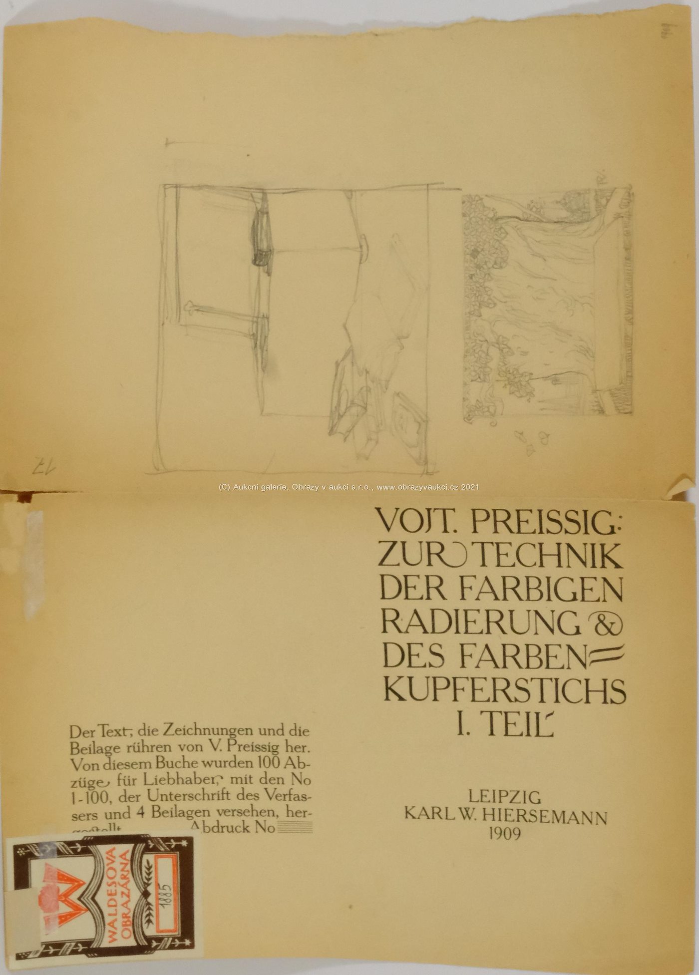 Vojtěch Preissig - Konvolut 5 Ex Libris