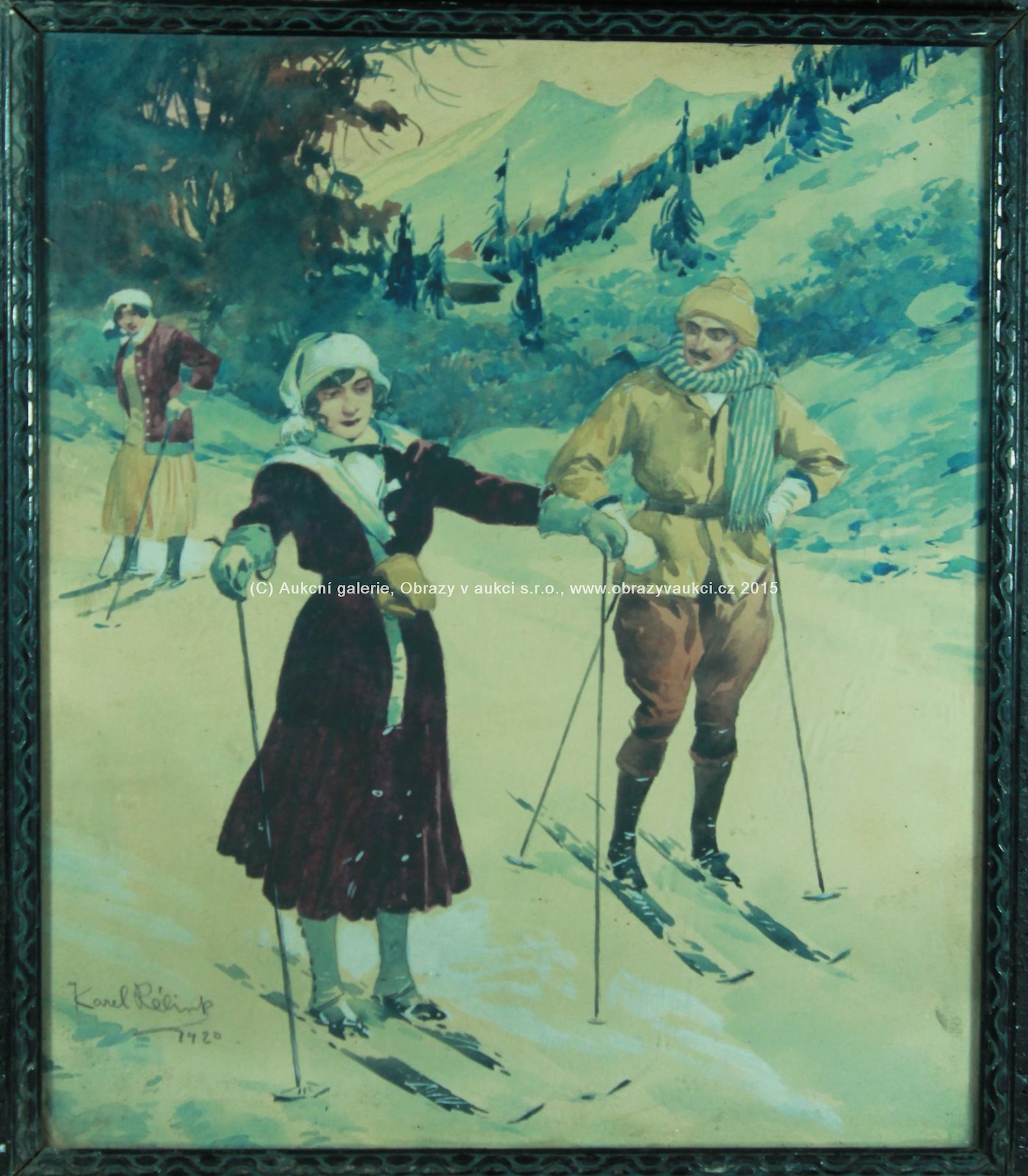 Karel Rélink - Na lyžích