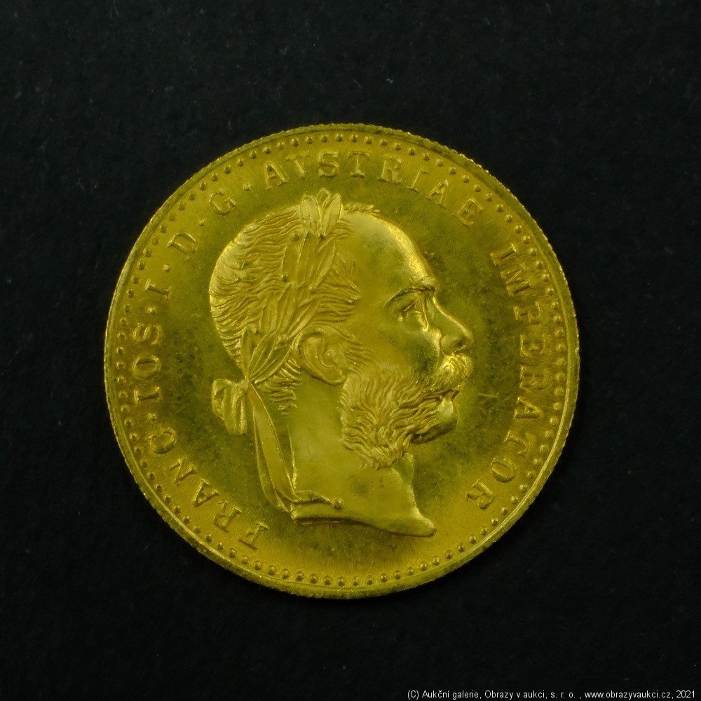 Neznámý autor - Rakousko Uhersko zlatý 1 dukát 1915 pokračující ražba. Zlato 986/1000, hrubá hmotnost mince 3,491g,