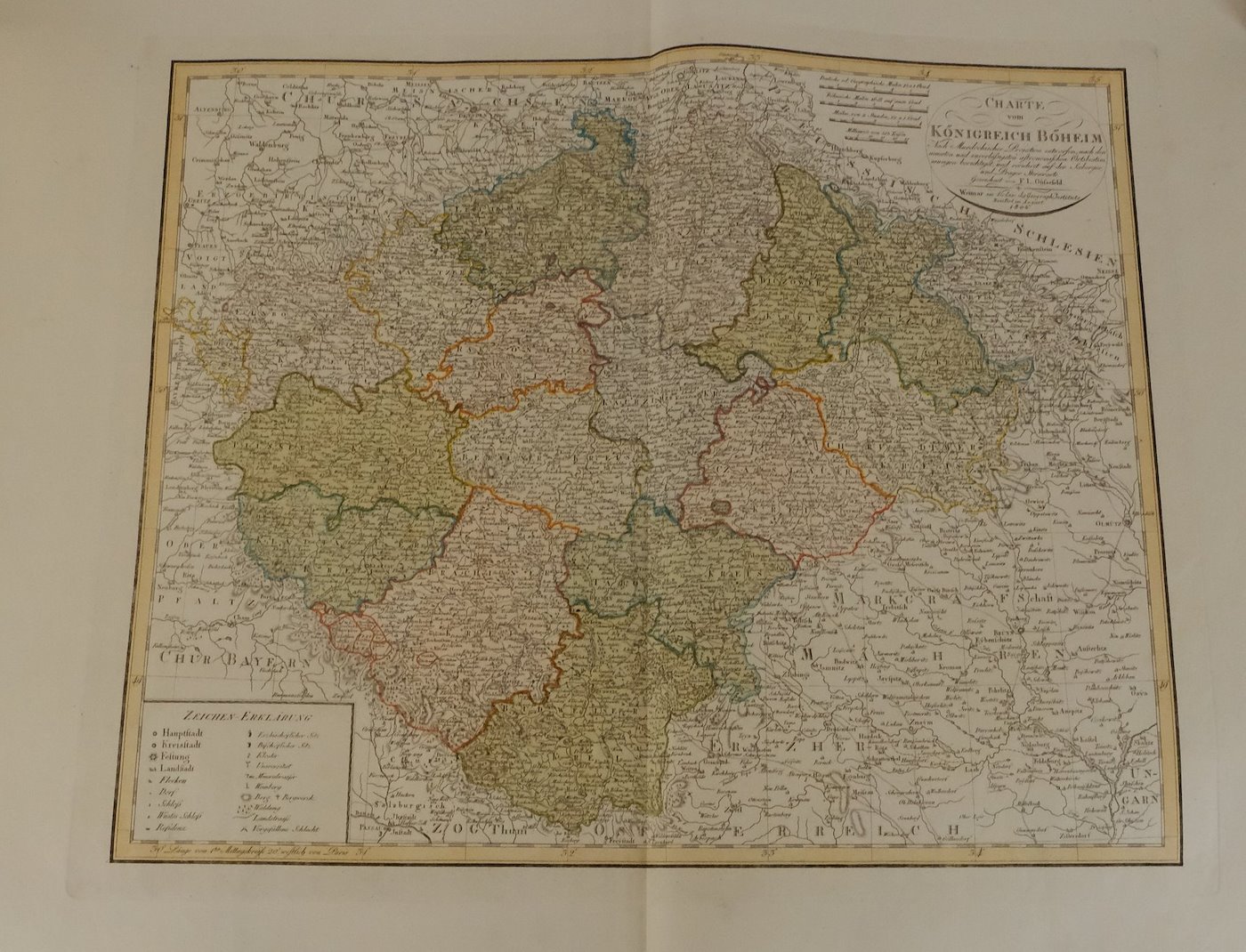 F. L. Guessefeld - Mapa českého království