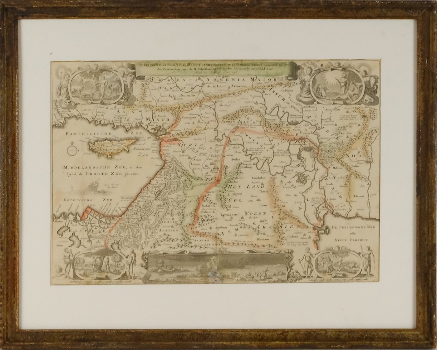 Jacob Keur, Hendrick Keur - Mapa Kanaánského území (Přední Východ)