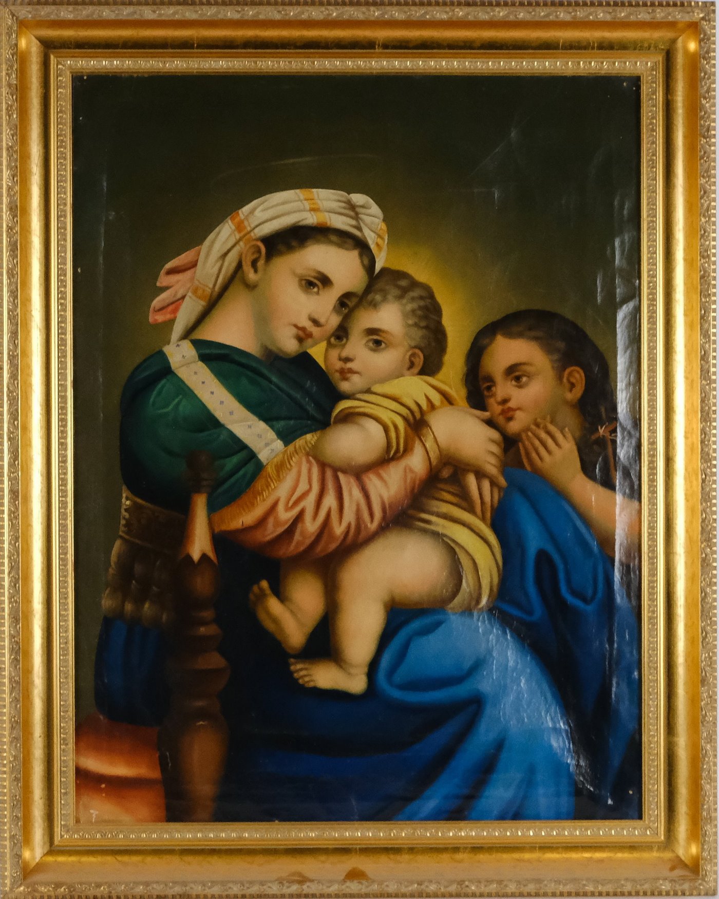 19. století - Madona s Ježíškem a sv. Janem Křtitelem