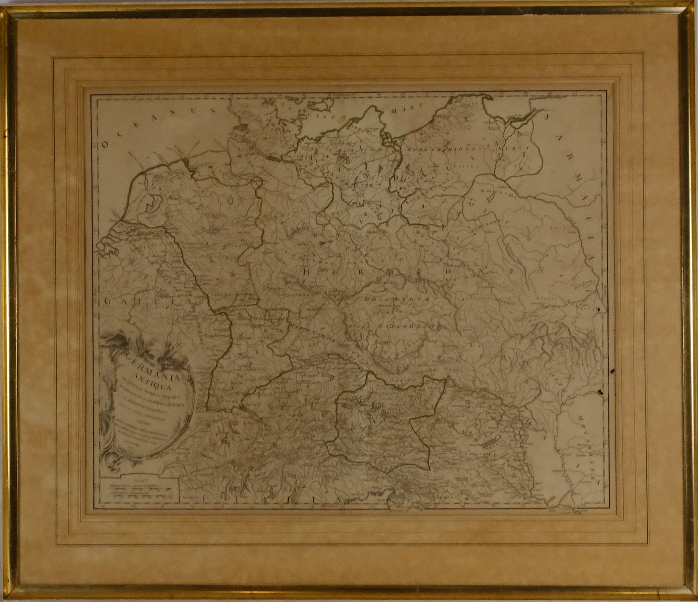 Robert de Vaugondy Geog. - Mapa - Germania Antiqua