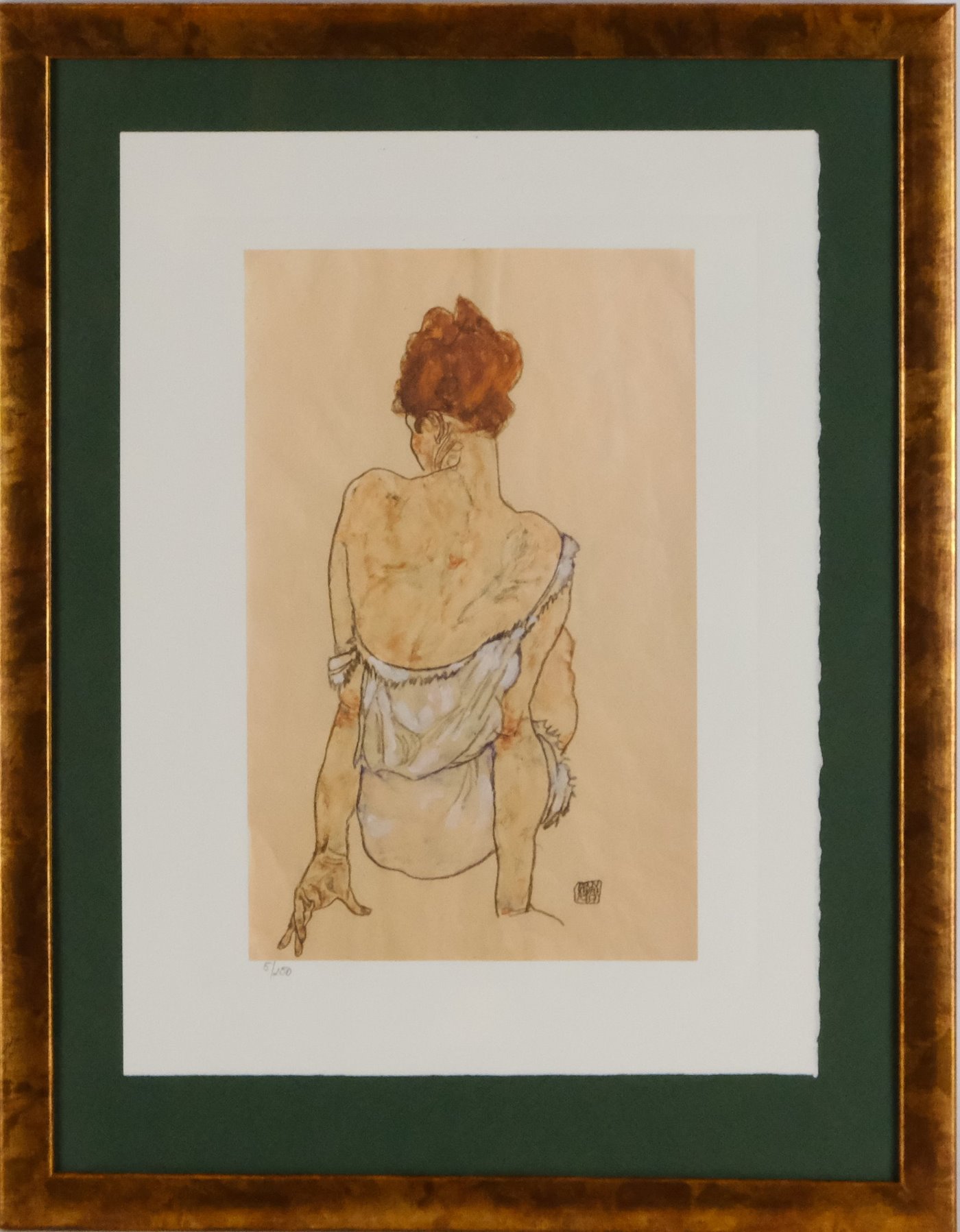 Egon Schiele - Femme assise en sous