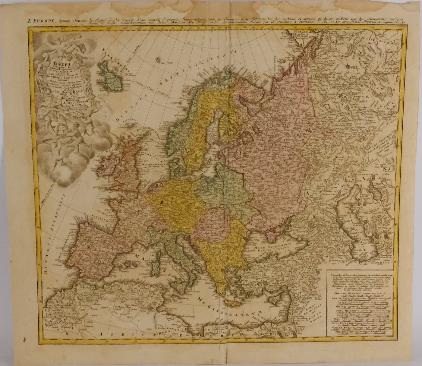 Homann dědicové - Mapa Evropy