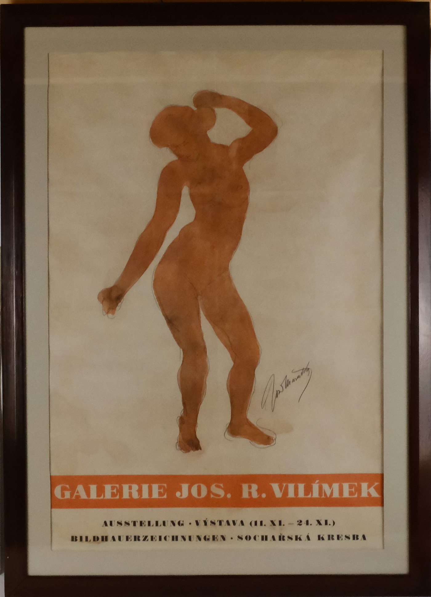 Josef Mařatka - Plakát výstavy Galerie Josefa R. Vilímka