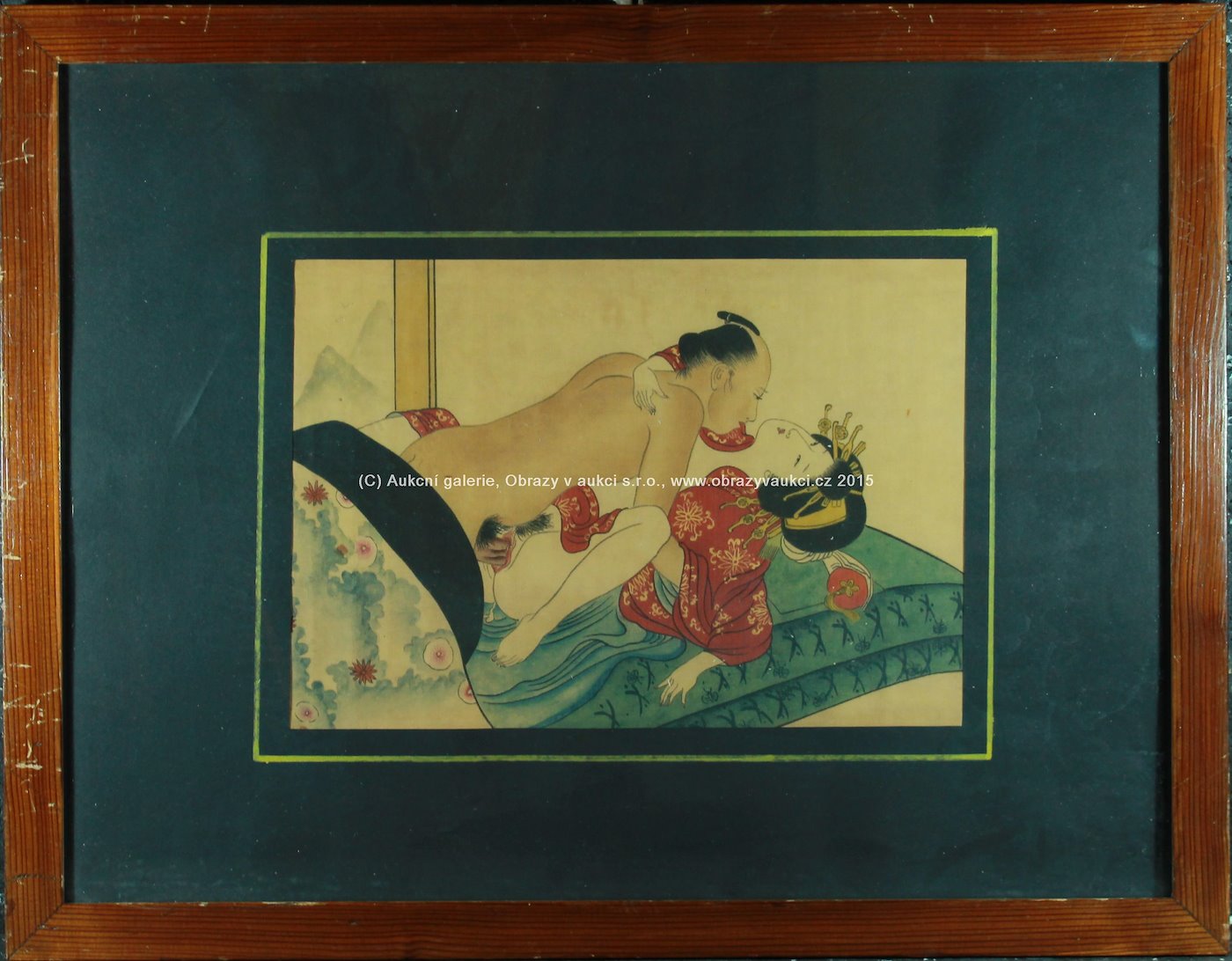 japonský malíř - Erotický motiv