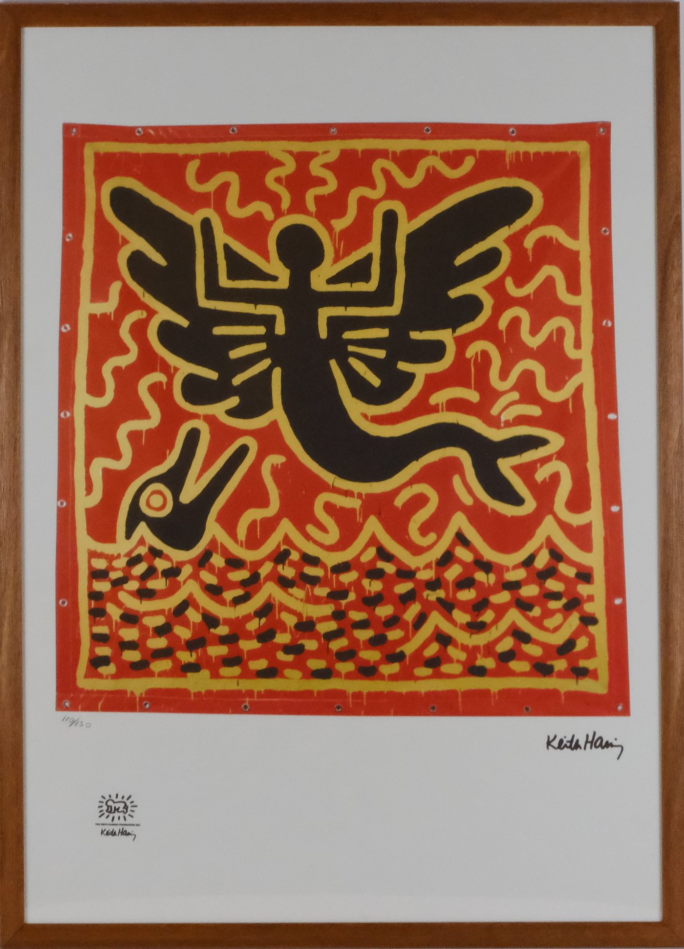 Keith Haring - Mermaid butterfly