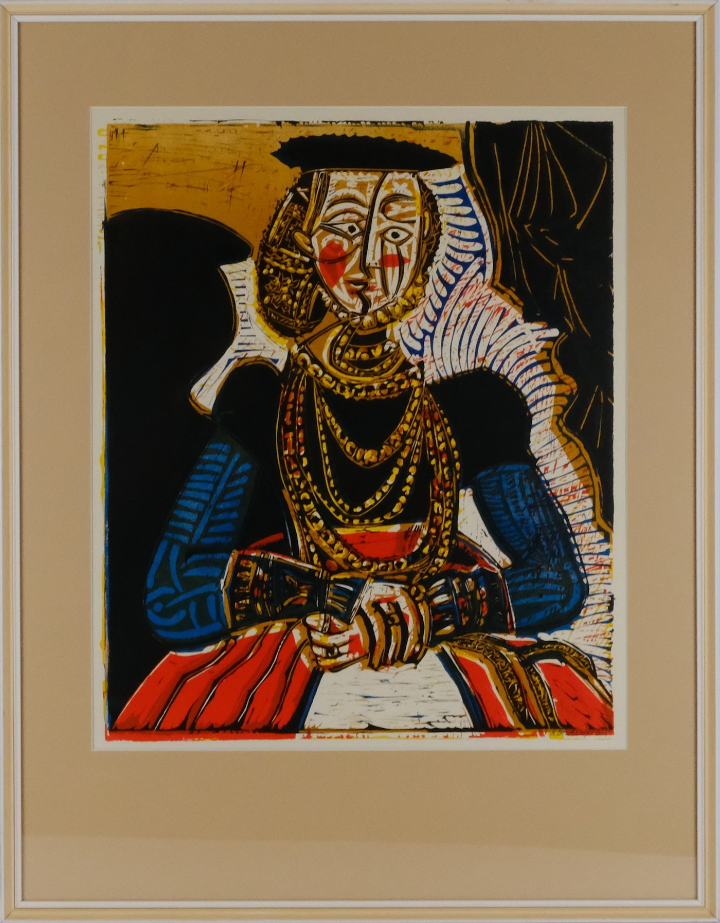Pablo Picasso - Žena s náhrdelníkem podle Cranacha