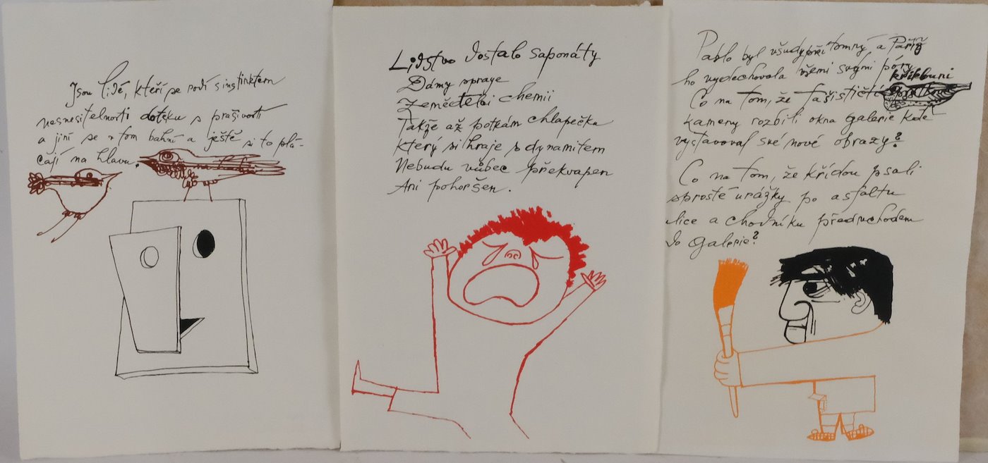 Ota Janeček - Konvolut 5 serigrafií - Pablo Picasso a další