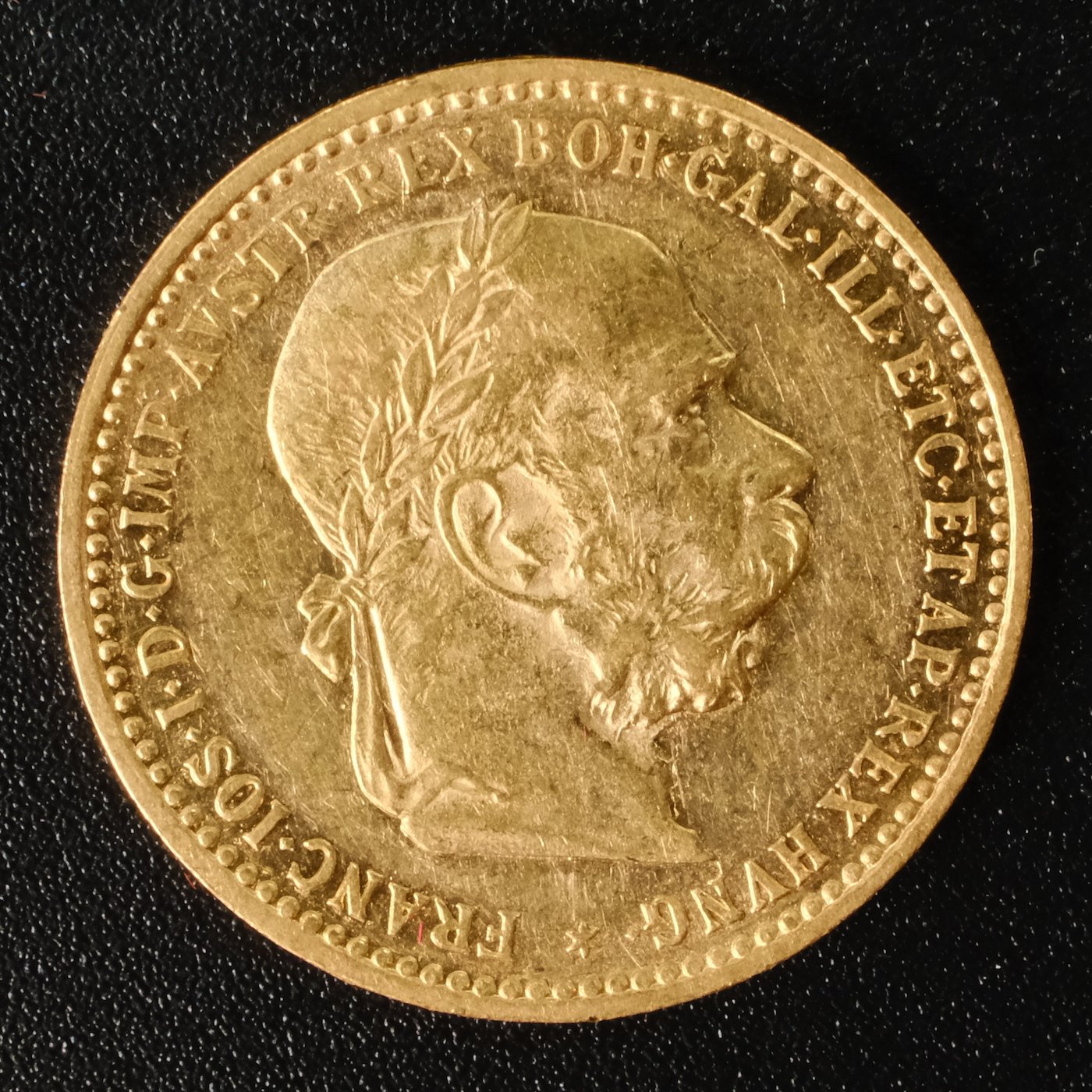 Mince - Rakousko Uhersko zlatá 10 Koruna 1896 rakouská, Zlato 900/1000, hrubá hmotnost mince 3,387g