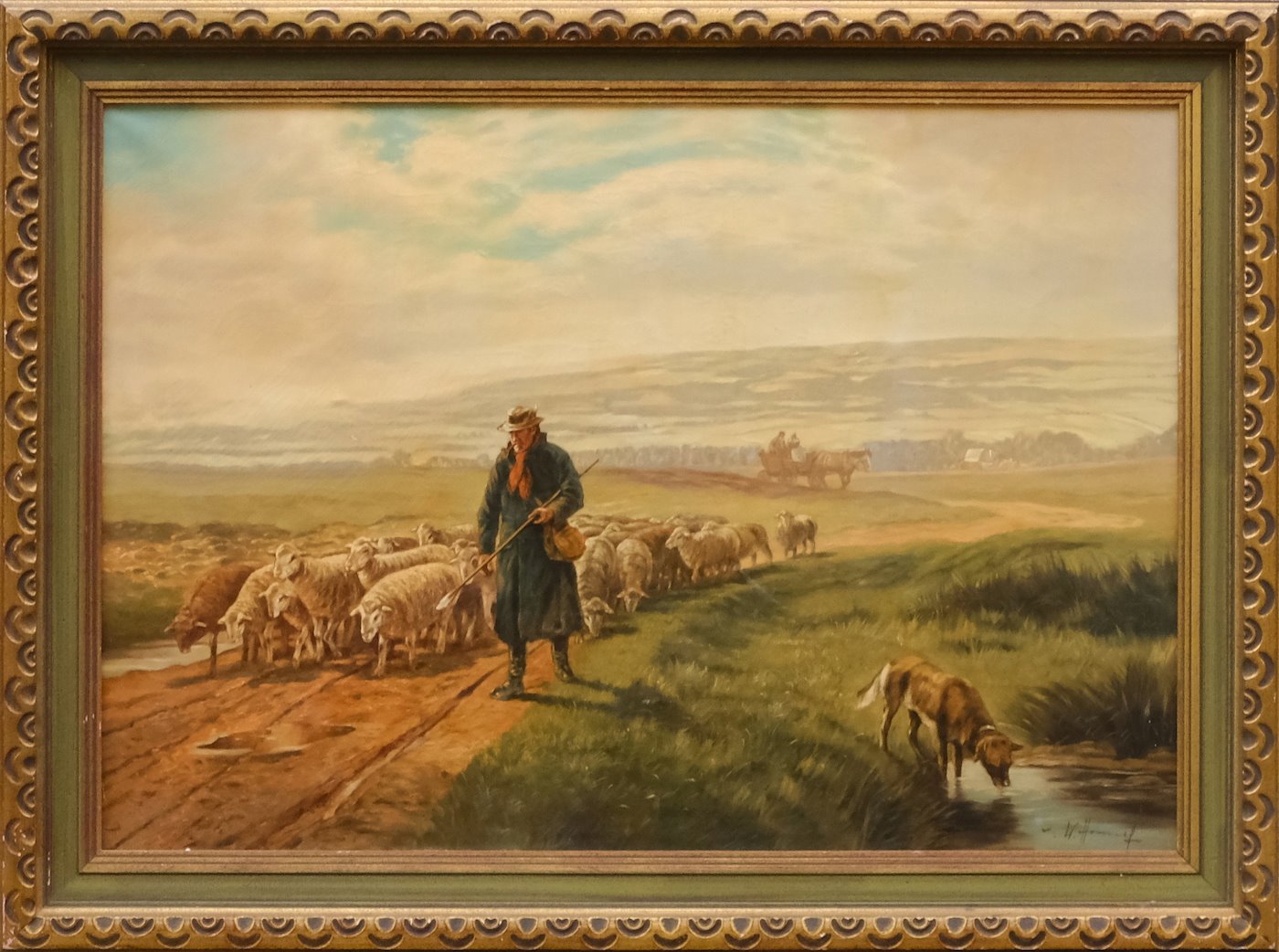 Ewald Honnef - Pastýř s ovcemi