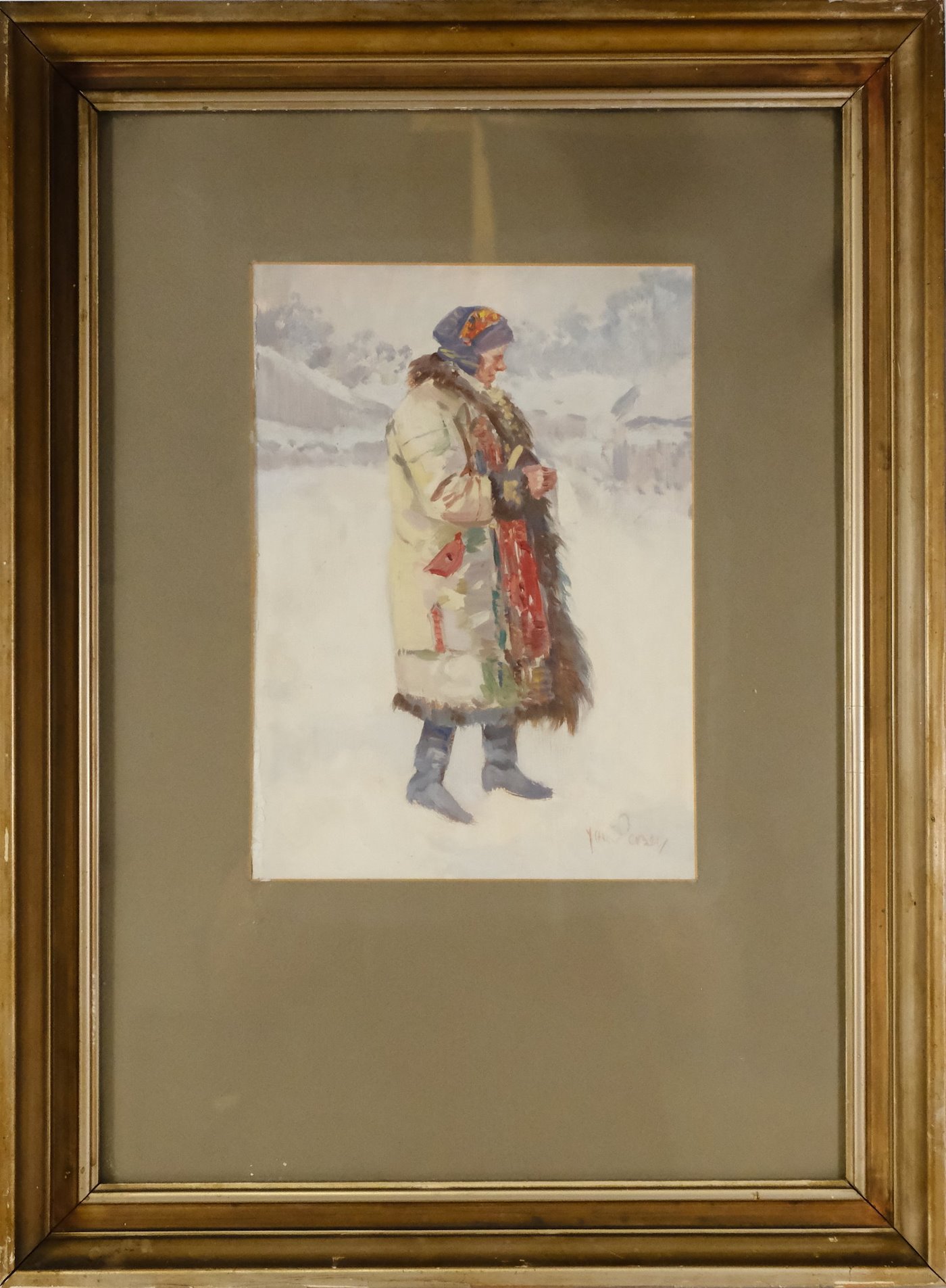 Jan Šebek - Žena v pestrém kabátu