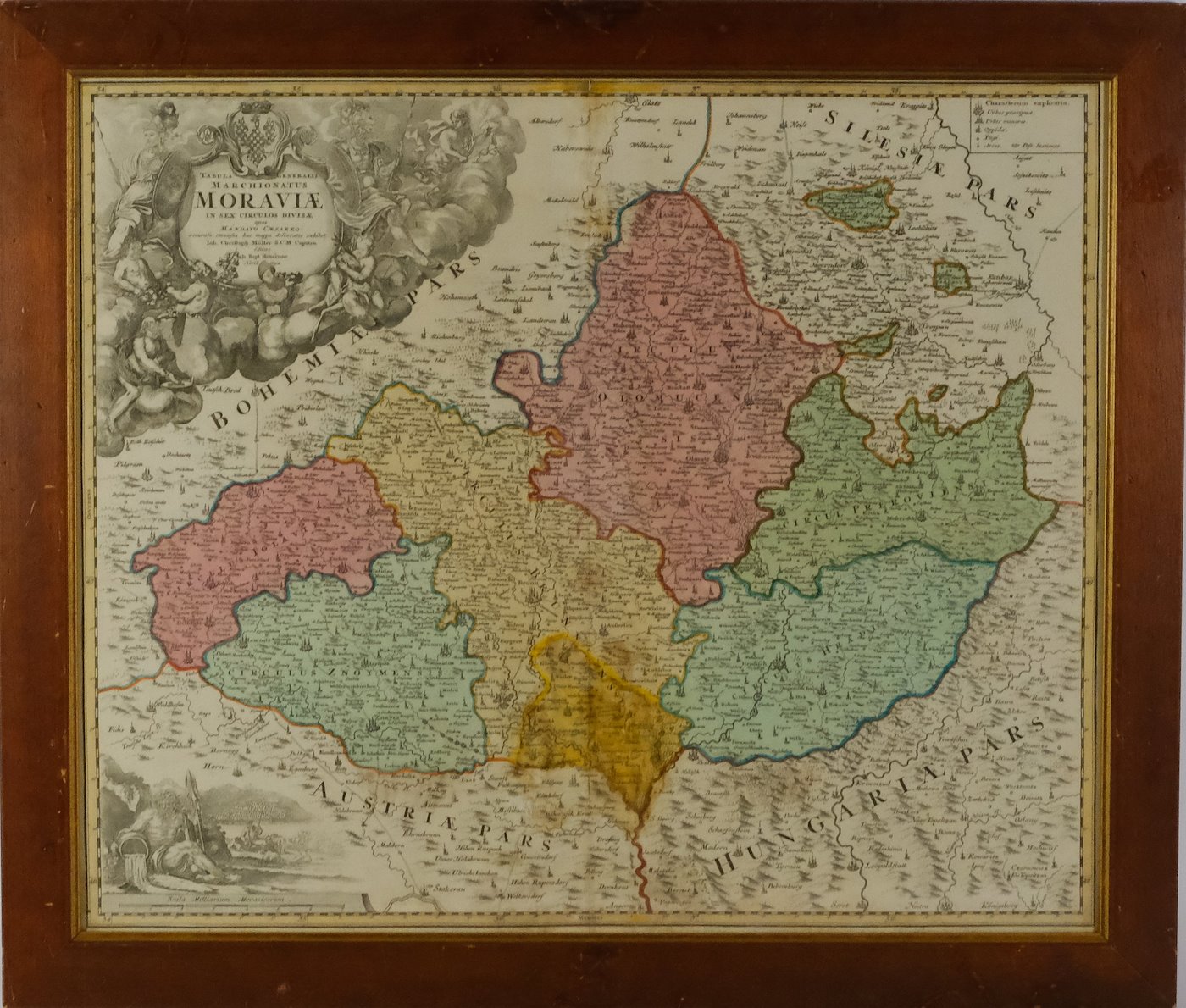 Johann Baptista Homann - Mapa Moravy