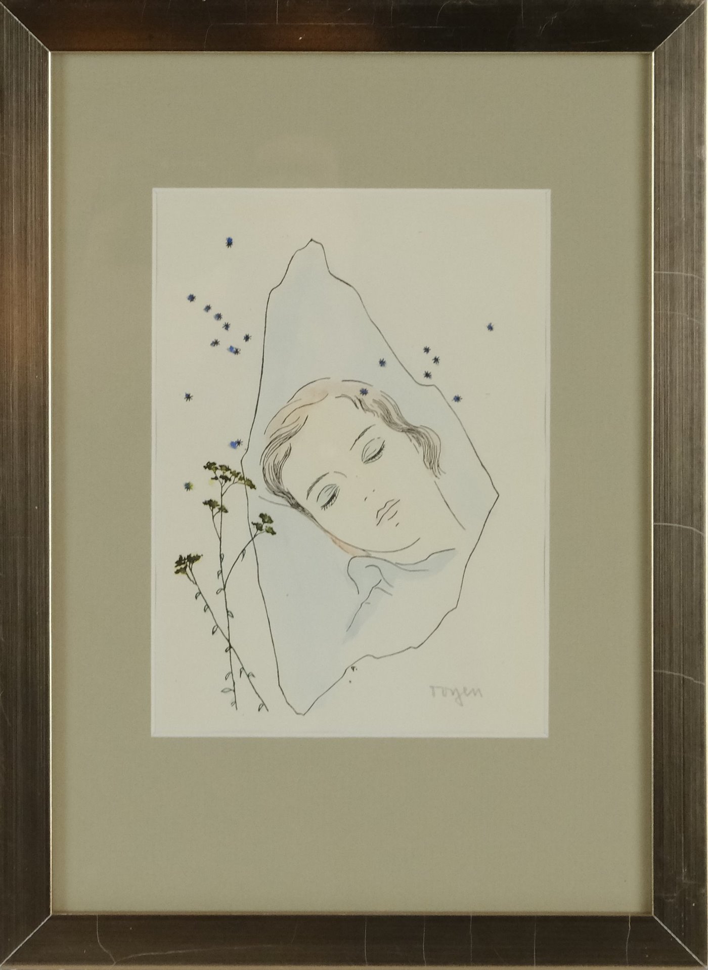 Toyen - Dívka spící pod hvězdami