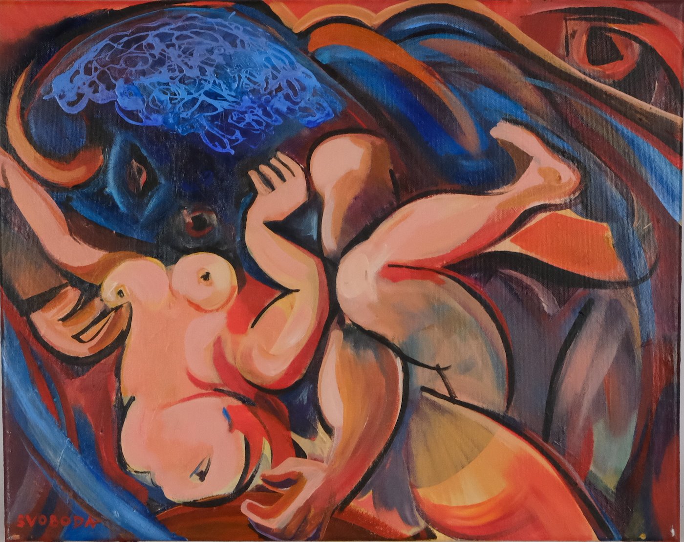 Jaroslav Jerry Svoboda - The Minotaur with The Woman (Homage to Pablo Picasso)