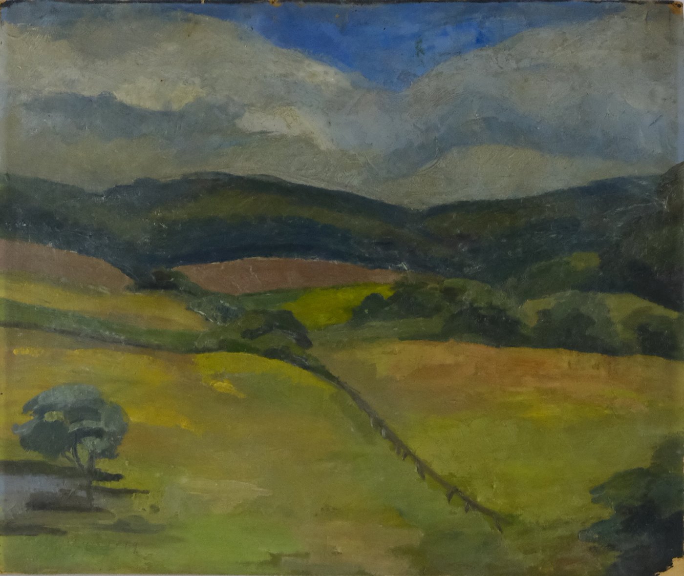 Gustav Macoun - Oboustranný obraz: Krajina a Zátiší