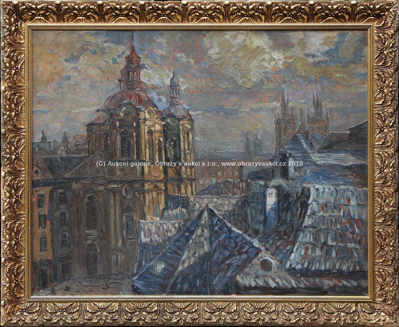 Alexander J. Pelíšek - Pohled na chrám sv. Mikuláše