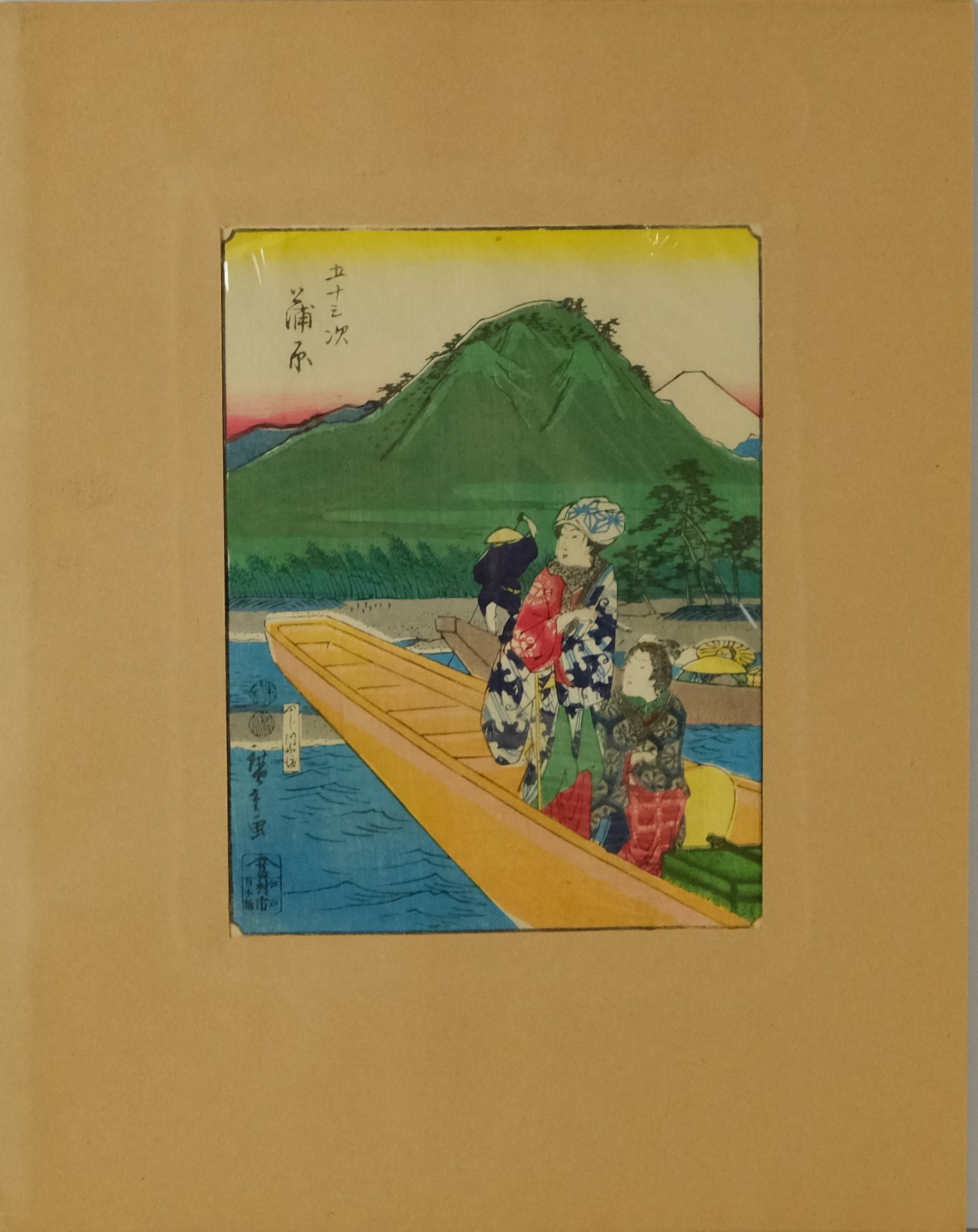 Utagawa Hiroshige - Loďky na řece