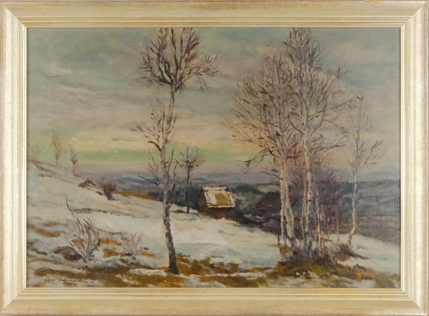 František  Cína - Jelínek - Samota v zimě