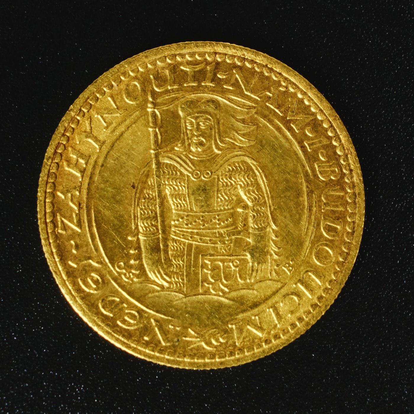Mince - Československá republika Svatováclavský dukát 1925. Zlato 986/1000, hrubá hmotnost mince 3,49g