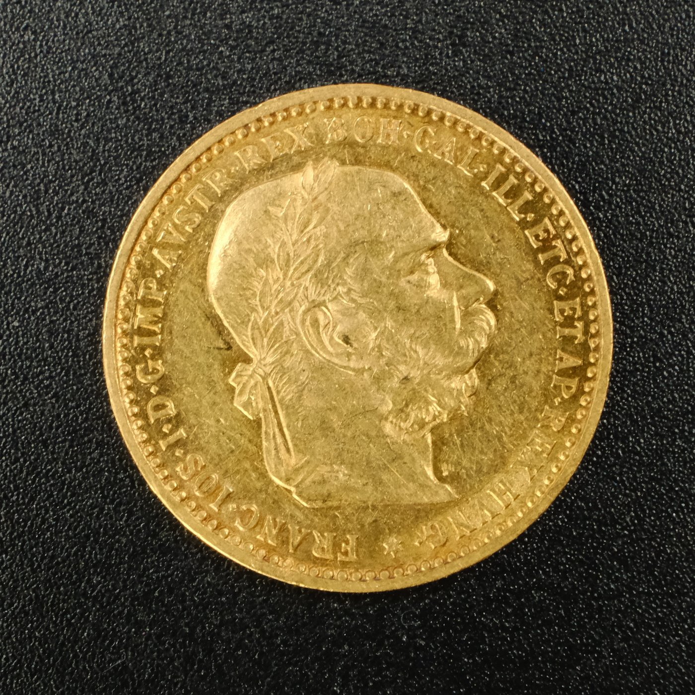 Mince - Rakousko Uhersko zlatá 10 Koruna 1897 rakouská,  zlato 900/1000, hrubá hmotnost mince 3,387g