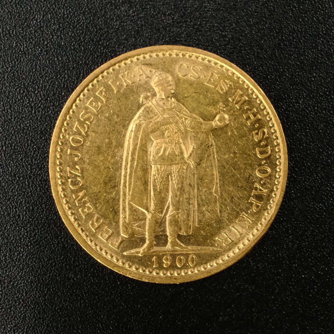Mince - Rakousko Uhersko zlatá 10 Koruna 1900 K.B. uherská, zlato 900/1000, hrubá hmotnost mince 3,387g