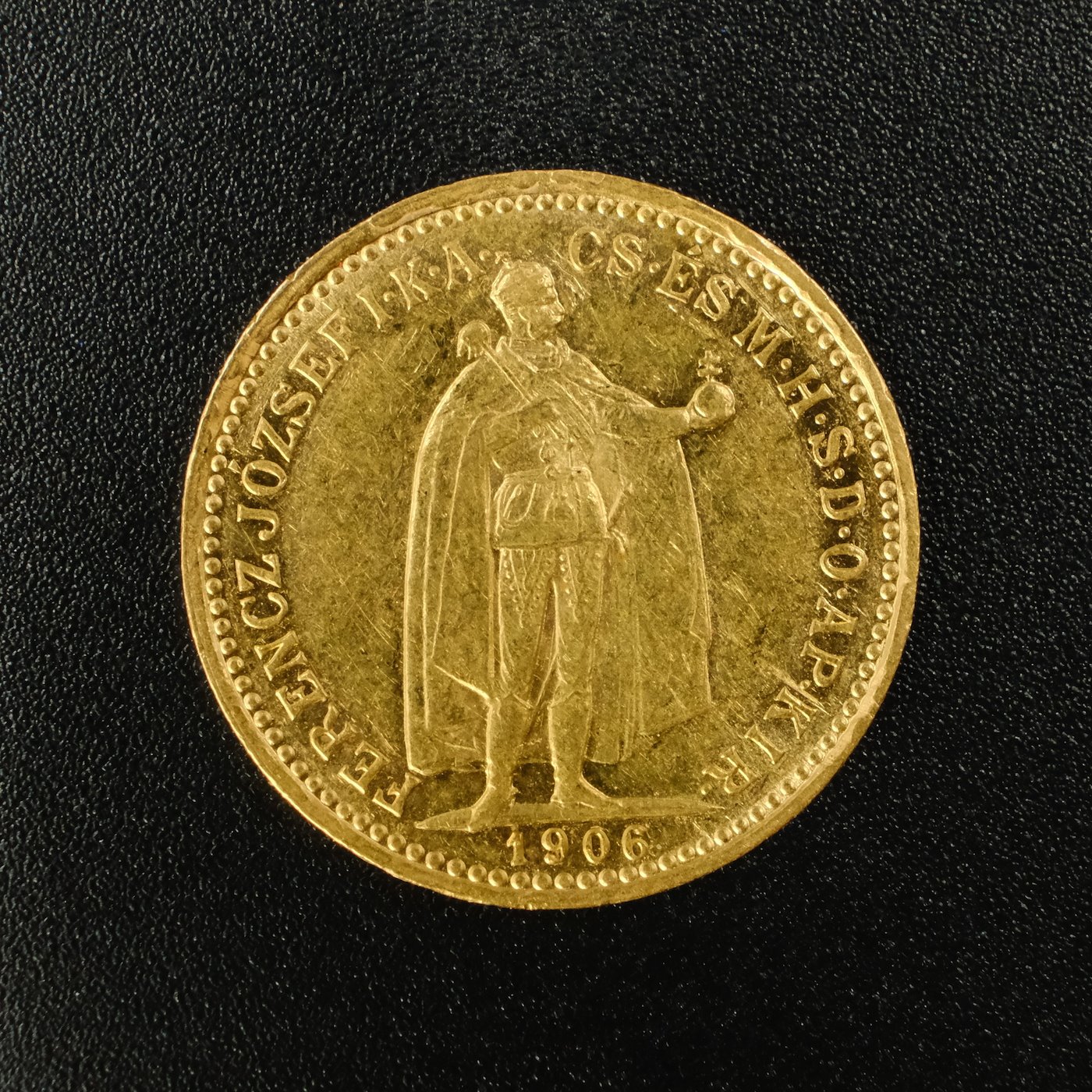 Mince - Rakousko Uhersko zlatá 10 Koruna 1906 K.B. uherská, zlato 900/1000, hrubá hmotnost mince 3,387g