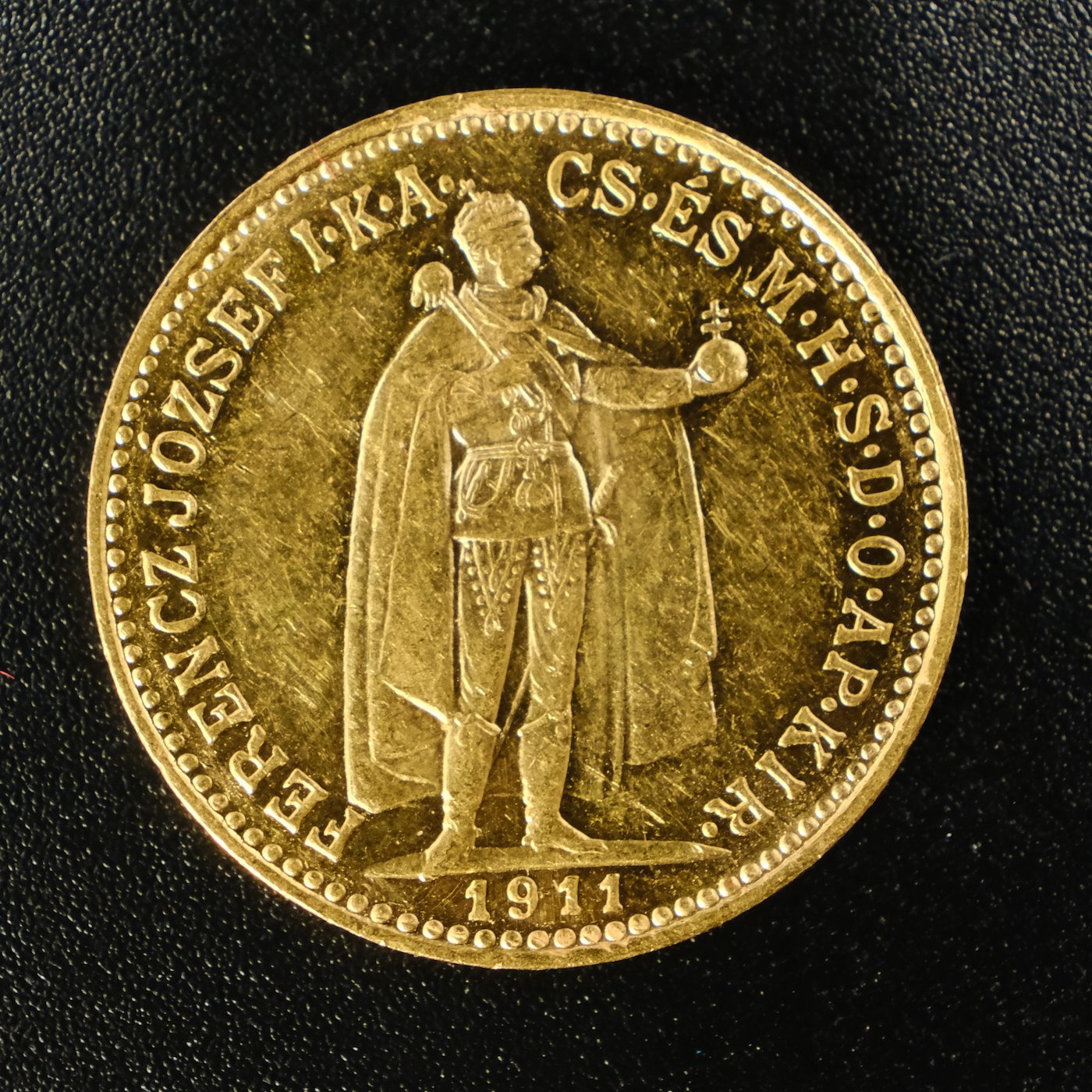 Mince - Rakousko Uhersko zlatá 10 Koruna 1911 K.B. uherská, Zlato 900/1000, hrubá hmotnost mince 3,387g